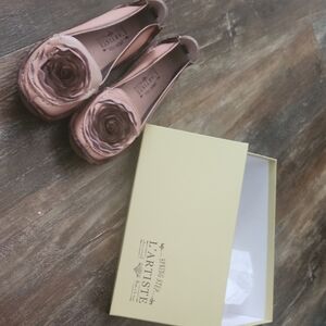 L'Artiste Pink Floral Flats